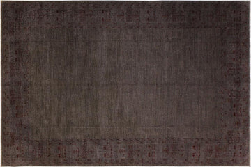 A02863,10 0"x13 8",Over Dyed                     ,10x14,Grey,DRK. RED,Hand-knotted                  ,Pakistan   ,100% Wool  ,Rectangle  ,652671149276